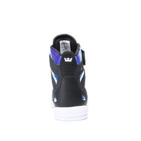 Supra Mens BREAKER Black/ Chameleon High Top Shoes | CA-83893